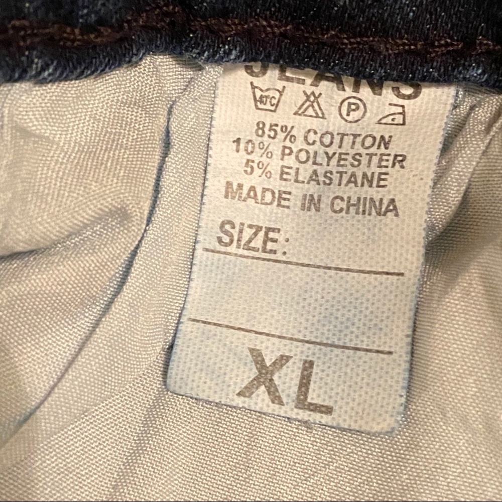 MILITARY HIPPIE Distressed Moto Jeans - Picture 6 of 6